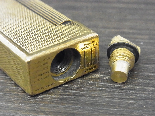 実際に弊社で買取させて頂いたdunhill London/ダンヒル ヴィンテージ オイルライター 金の画像 7枚目