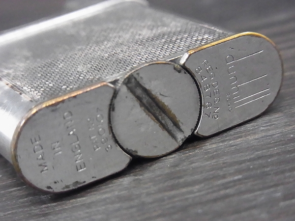 実際に弊社で買取させて頂いたダンヒル ビンテージ 1930年-40年 ダブルホイールライター 銀の画像 2枚目
