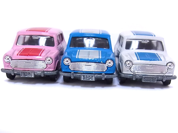 実際に弊社で買取させて頂いたトミカ 日本製BLMC ミニクーパー S/NO.F8/Mk-Ⅲ 3点セットの画像 1枚目