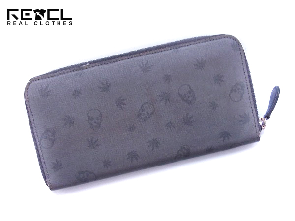 実際に弊社で買取させて頂いたルシアンペラフィネ ラウンドジップウォレット スカル グレー