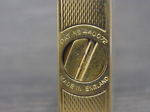 実際に弊社で買取させて頂いたdunhill/ダンヒル イングランド製 ビンテージ ガスライター 金の画像 2枚目