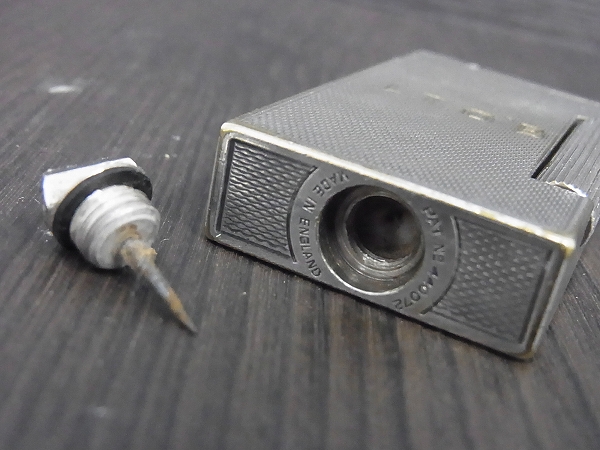 実際に弊社で買取させて頂いたdunhill/ダンヒル 英国製 オールド オイルライター PAT.440072の画像 6枚目
