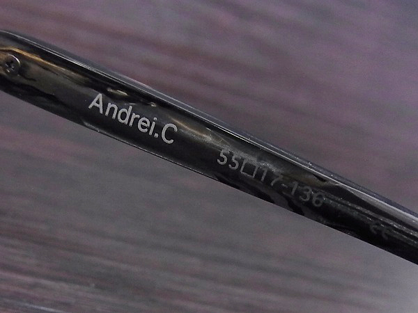 実際に弊社で買取させて頂いたレスザンヒューマン Andrei.C 眼鏡/メガネフレーム スクエア型の画像 4枚目