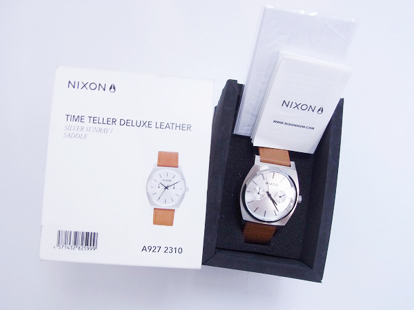 実際に弊社で買取させて頂いたNIXON/ニクソン TIME TELLER DELUXE LEATHER A927 2310の画像 6枚目