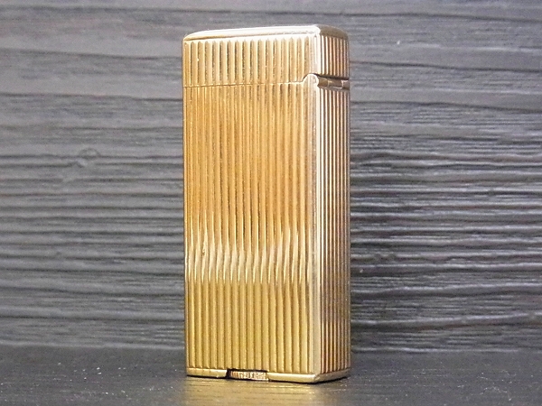 実際に弊社で買取させて頂いたダンヒル ビンテージ 14K ストライプ ショートローラライトの画像 1枚目