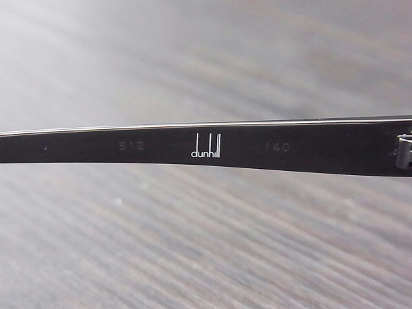 実際に弊社で買取させて頂いたdunhill/ダンヒル スクエア メガネフレーム ライトブラウン 512の画像 6枚目