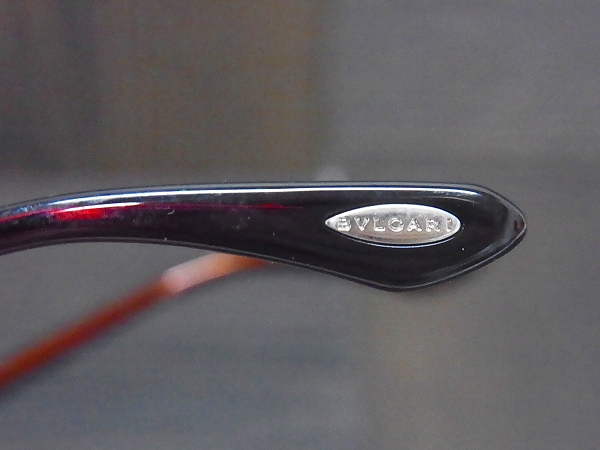 実際に弊社で買取させて頂いたBVLGARI/ブルガリ スクエア型 眼鏡/メガネフレーム BV1044Tの画像 7枚目
