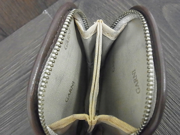 実際に弊社で買取させて頂いたGARNI/ガルニ ラウンドジップ コインケース/小銭入れ 茶系の画像 4枚目