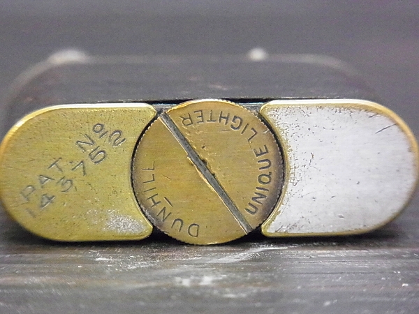 実際に弊社で買取させて頂いたdunhill 1930年-40年 ユニーク 革張り ダブルホイールライターの画像 5枚目