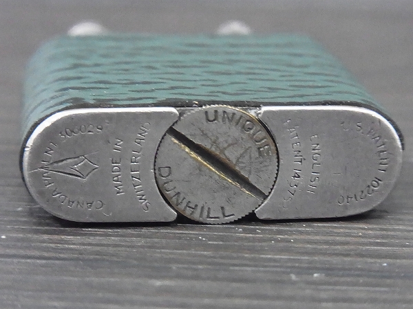 実際に弊社で買取させて頂いたダンヒル 革貼り ビンテージ 1920年代 ダブルホイールライターの画像 2枚目