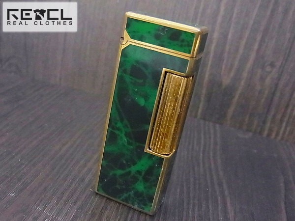 実際に弊社で買取させて頂いたdunhill/ダンヒル 大理石グリーン ローラー式 ガスライター