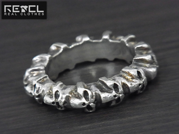 実際に弊社で買取させて頂いたサーティーンデザインズ VERTICAL SKULL BEAT RING/＃23