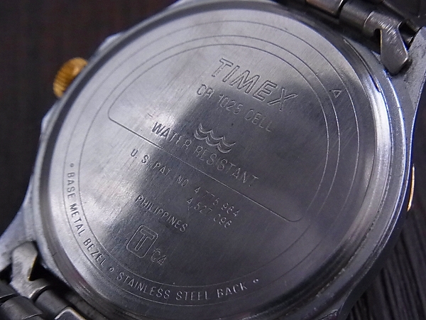 実際に弊社で買取させて頂いたTIMEX INDIGLO 12 country in dial map CR1025 アナログ腕時計の画像 7枚目