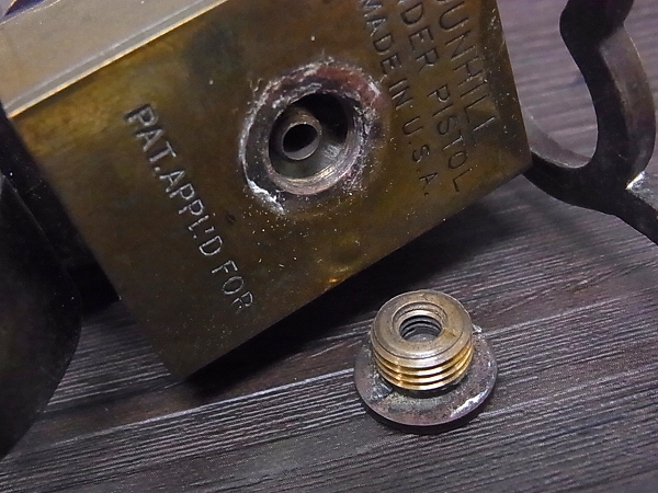 実際に弊社で買取させて頂いたダンヒル ビンテージ オイルライター TINDER PISTOL/40年代製の画像 9枚目