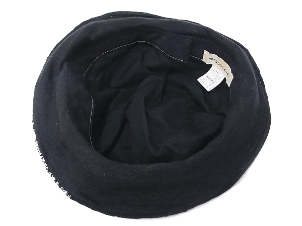 実際に弊社で買取させて頂いたCA4LA/カシラ ワイヤー入りハット ペイズリー柄 黒 帽子の画像 3枚目