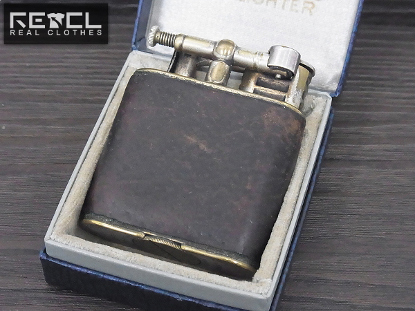 実際に弊社で買取させて頂いたdunhill ビンテージ 1920年代 革張り ダブルホイールライター