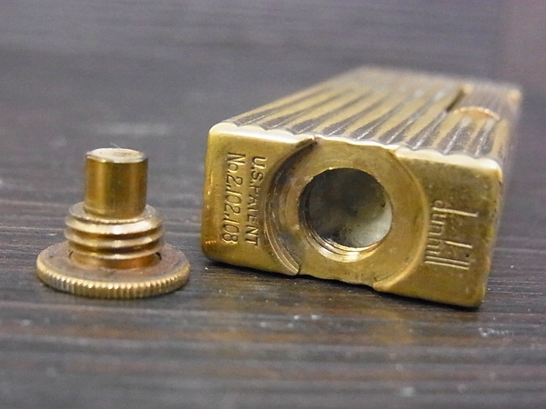 実際に弊社で買取させて頂いたダンヒル ビンテージ ストライプ オイルライター/ローラライトの画像 6枚目