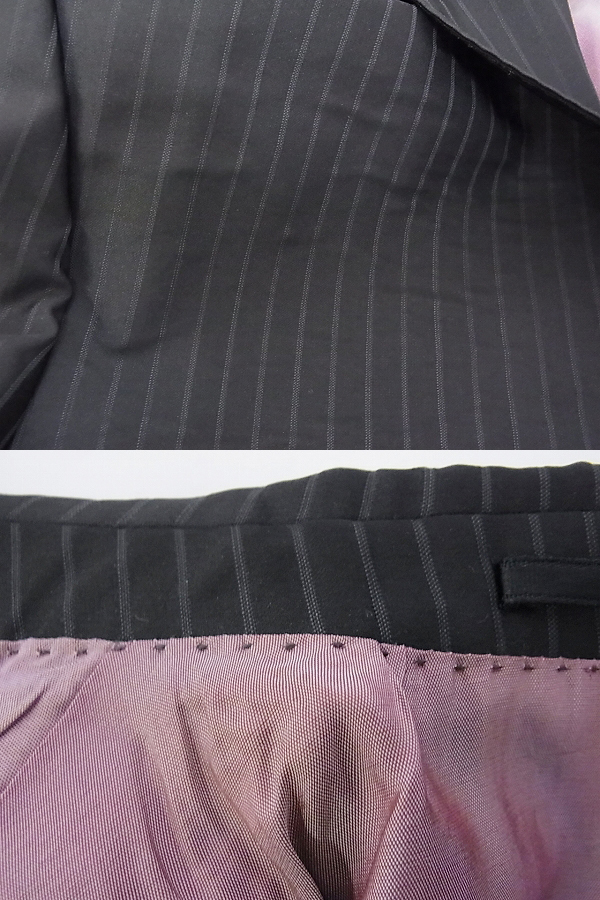 実際に弊社で買取させて頂いたHUGO BOSS/ヒューゴボス ストライプ柄スーツ セットアップ/44の画像 6枚目