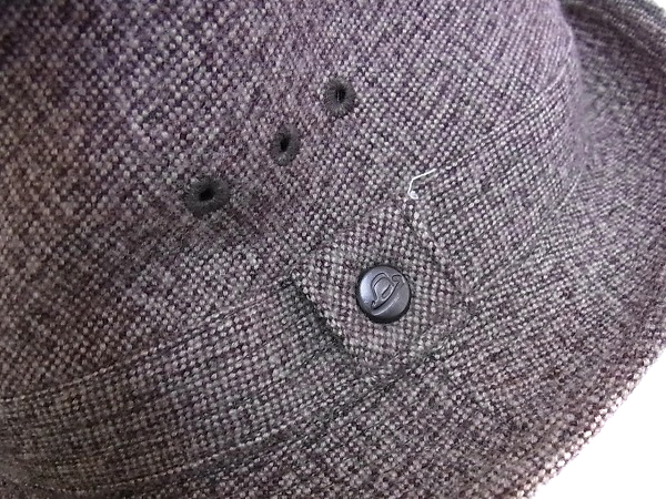 実際に弊社で買取させて頂いたBorsalino/ボルサリーノ ウール 中折ハット ブラウン 日本製の画像 3枚目