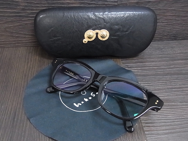 実際に弊社で買取させて頂いた白山眼鏡 眼鏡/メガネ 眼鏡フレーム 1975年復刻版 ブラックの画像 7枚目