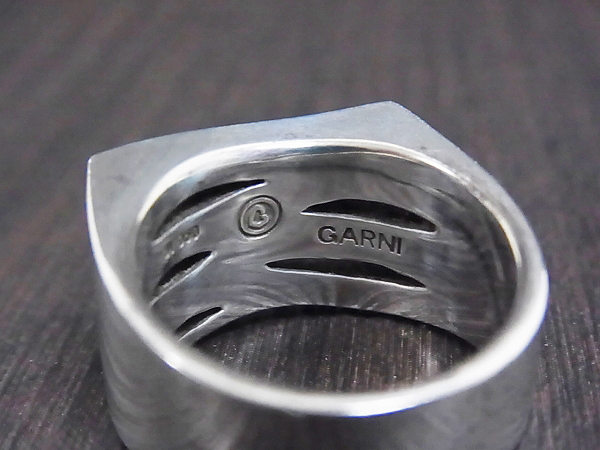 GARNI/ガルニ シルバーリング/指輪/RING SILVER 950/17号の買取実績 