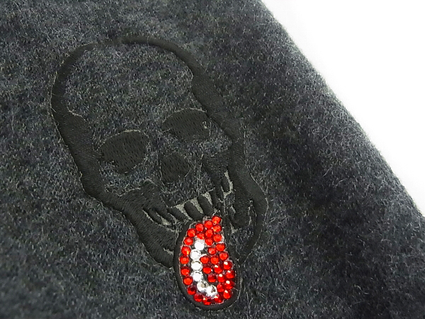 実際に弊社で買取させて頂いたルシアンペラフィネ ワンポイント刺繍 薄地カシミアセーター Lの画像 2枚目