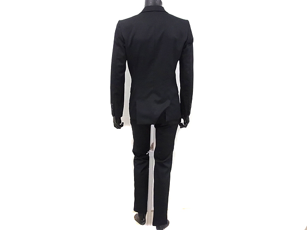 実際に弊社で買取させて頂いたato/アトウ 2つボタンウールスーツ セットアップ ブラック/46の画像 2枚目