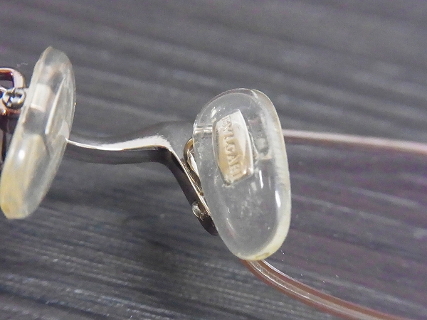 実際に弊社で買取させて頂いたBVLGARI/ブルガリ ハーフリム型 眼鏡フレーム ブラウン系 2042Tの画像 6枚目