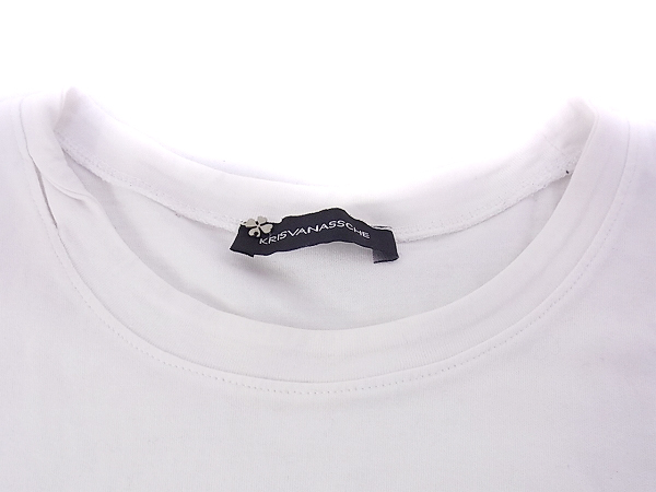 実際に弊社で買取させて頂いたKKRISVANASSCHE/クリスヴァンアッシュ プリント半袖Tシャツ Mの画像 6枚目