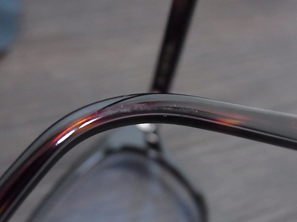 実際に弊社で買取させて頂いたHAKUSAN MEGANE/白山眼鏡 ウエリントン フルリム 眼鏡フレームの画像 7枚目