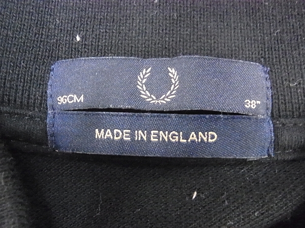 実際に弊社で買取させて頂いたFRED PERRY/フレッドペリー ラインポロシャツ 英国製 M12N/38の画像 2枚目