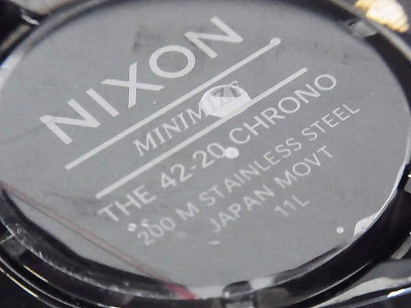 実際に弊社で買取させて頂いたNIXON/ニクソン THE42-20 CHRONO/クロノ べっ甲柄/A037-679の画像 4枚目