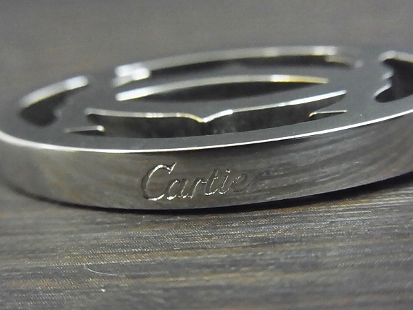 実際に弊社で買取させて頂いたCartier/カルティエ ダブルC ロゴ モチーフキーリング/チェーンの画像 3枚目