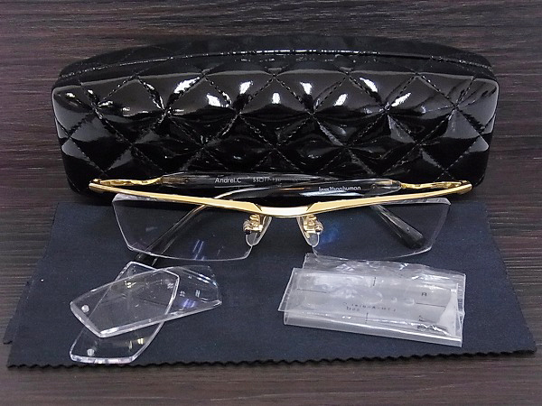 実際に弊社で買取させて頂いたレスザンヒューマン Andrei.C 眼鏡/メガネフレーム スクエア型の画像 7枚目