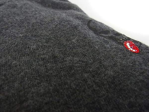 実際に弊社で買取させて頂いたルシアンペラフィネ ワンポイント刺繍 薄地カシミアセーター Lの画像 8枚目