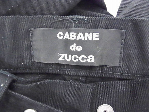 実際に弊社で買取させて頂いたCABANE de ZUCCa/カバンドズッカ コットンパンツ ブラック Mの画像 2枚目