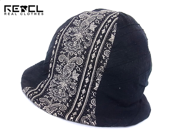 実際に弊社で買取させて頂いたCA4LA/カシラ ワイヤー入りハット ペイズリー柄 黒 帽子