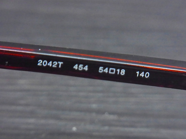 実際に弊社で買取させて頂いたBVLGARI/ブルガリ ハーフリム型 眼鏡フレーム ブラウン系 2042Tの画像 5枚目