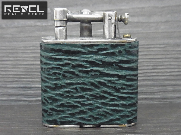 実際に弊社で買取させて頂いたダンヒル 革貼り ビンテージ 1920年代 ダブルホイールライター