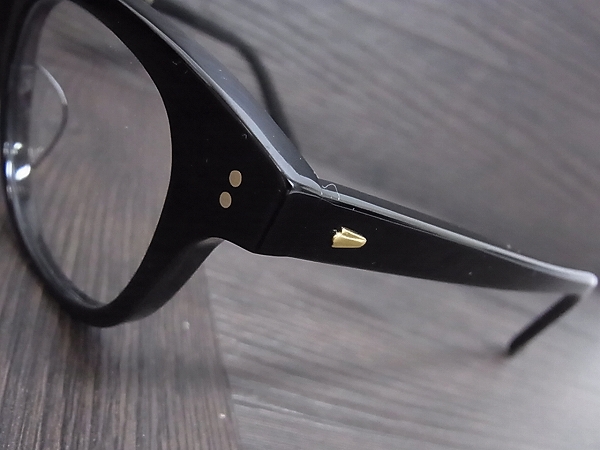 実際に弊社で買取させて頂いた白山眼鏡 眼鏡/メガネ 眼鏡フレーム 1975年復刻版 ブラックの画像 3枚目