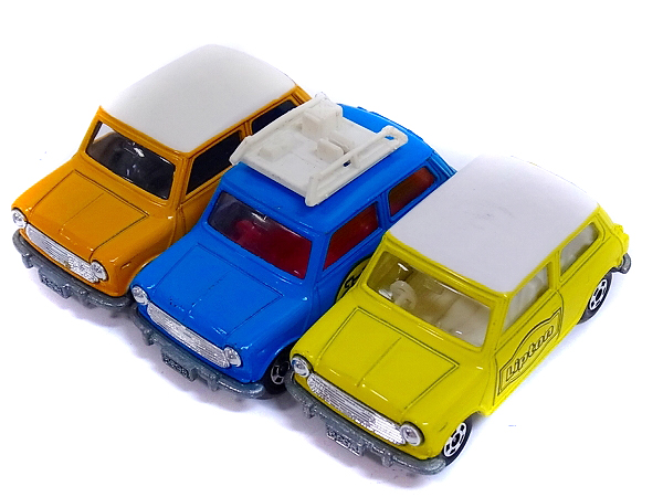 実際に弊社で買取させて頂いたトミカ 日本製BLMCミニクーパー S/NO.F8 MKⅢ 1/50 3点セットの画像 3枚目