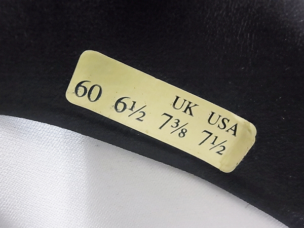 実際に弊社で買取させて頂いたボルサリーノ ラビットウール ファーフェルト兎中折れハット 黒の画像 5枚目