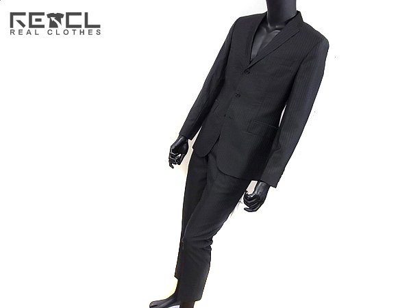 実際に弊社で買取させて頂いたHUGO BOSS/ヒューゴボス ストライプ柄スーツ セットアップ/44