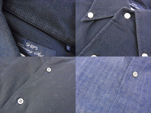 実際に弊社で買取させて頂いたエディフィス/シップス他 ポロシャツ/長袖シャツ等 8点セットの画像 4枚目