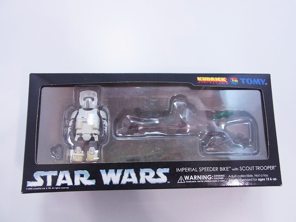 実際に弊社で買取させて頂いた[未開封]キューブリック STAR WARS IMPERIAL SPEEDER BIKE 100%の画像 1枚目