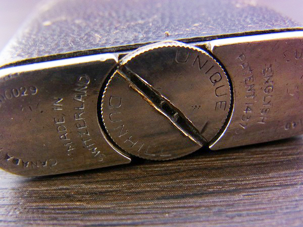 実際に弊社で買取させて頂いたDUNHILL/ダンヒル 革張り UNIQUE/ユニーク オイルライターの画像 5枚目
