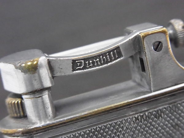 実際に弊社で買取させて頂いたダンヒル ビンテージ 1930年-40年 ダブルホイールライター 銀の画像 3枚目