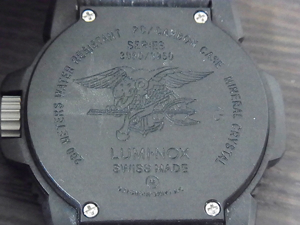 実際に弊社で買取させて頂いたルミノックス ネイビーシールズ ブラックアウト/3050/3950の画像 5枚目
