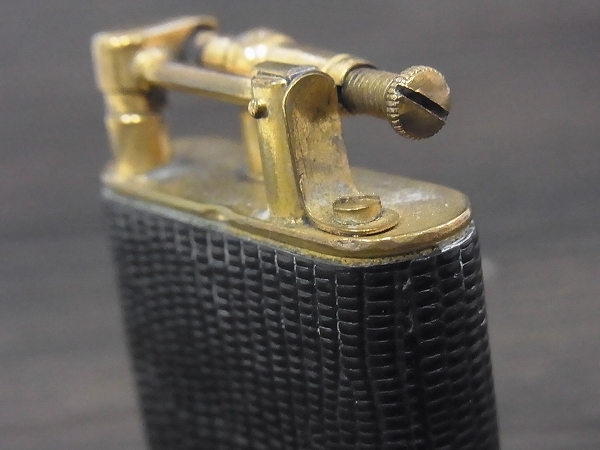実際に弊社で買取させて頂いたdunhill ビンテージ 1920年代 革巻きダブルホイールライターの画像 5枚目