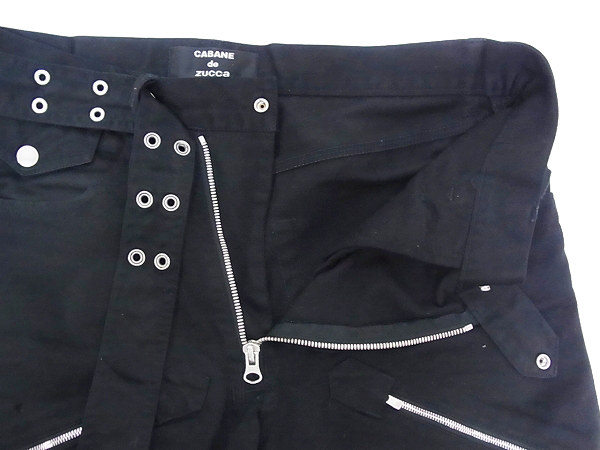 実際に弊社で買取させて頂いたCABANE de ZUCCa/カバンドズッカ コットンパンツ ブラック Mの画像 5枚目